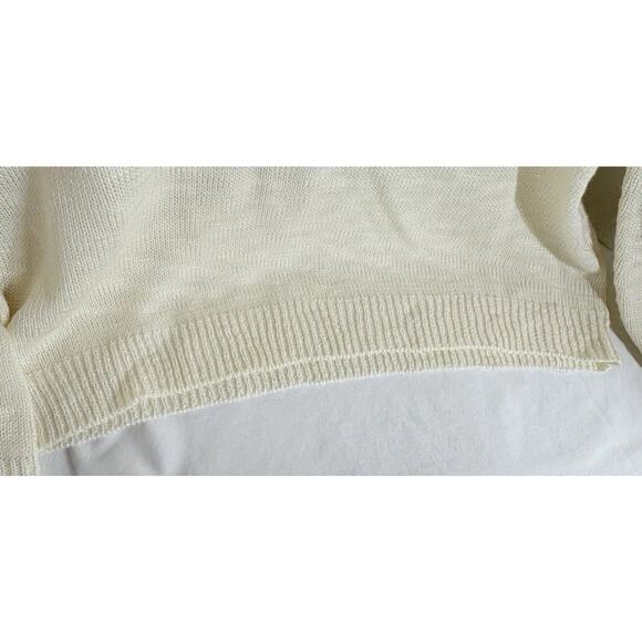 Mia & Tess Santa Sweater Women’s Size L Cream Color The Paper Store - Picture 10 of 13